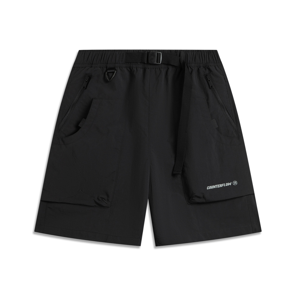 LI-NING李宁2025男子运动短裤梭织短裤AKSV241-4