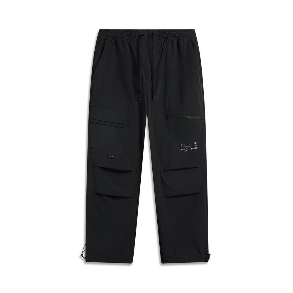 LI-NING李宁2025男子休闲长裤梭织长裤AKXV017-1