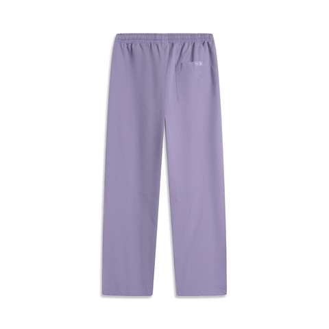 LI-NING李宁2025女子休闲长裤梭织长裤AKXV252-1