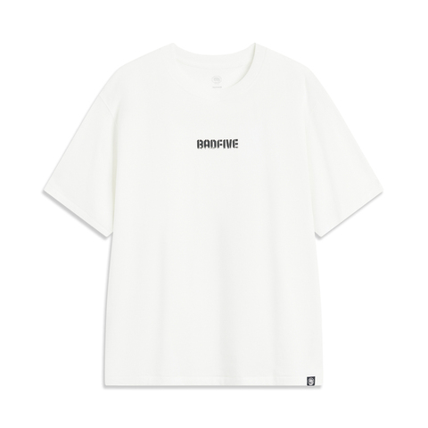 LI-NING李宁2025男子短袖文化衫针织无领短TAHSV027-4