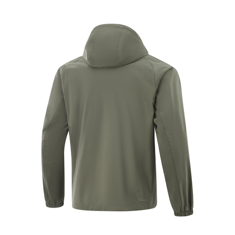 LI-NING李宁2025男子运动风衣梭织连帽外套AFDV081-10