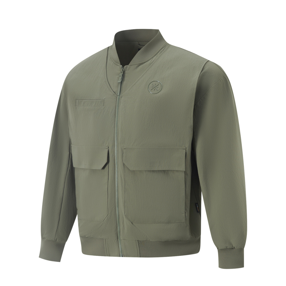 LI-NING李宁2025男子休闲外套梭织无帽外套AFDV089-2