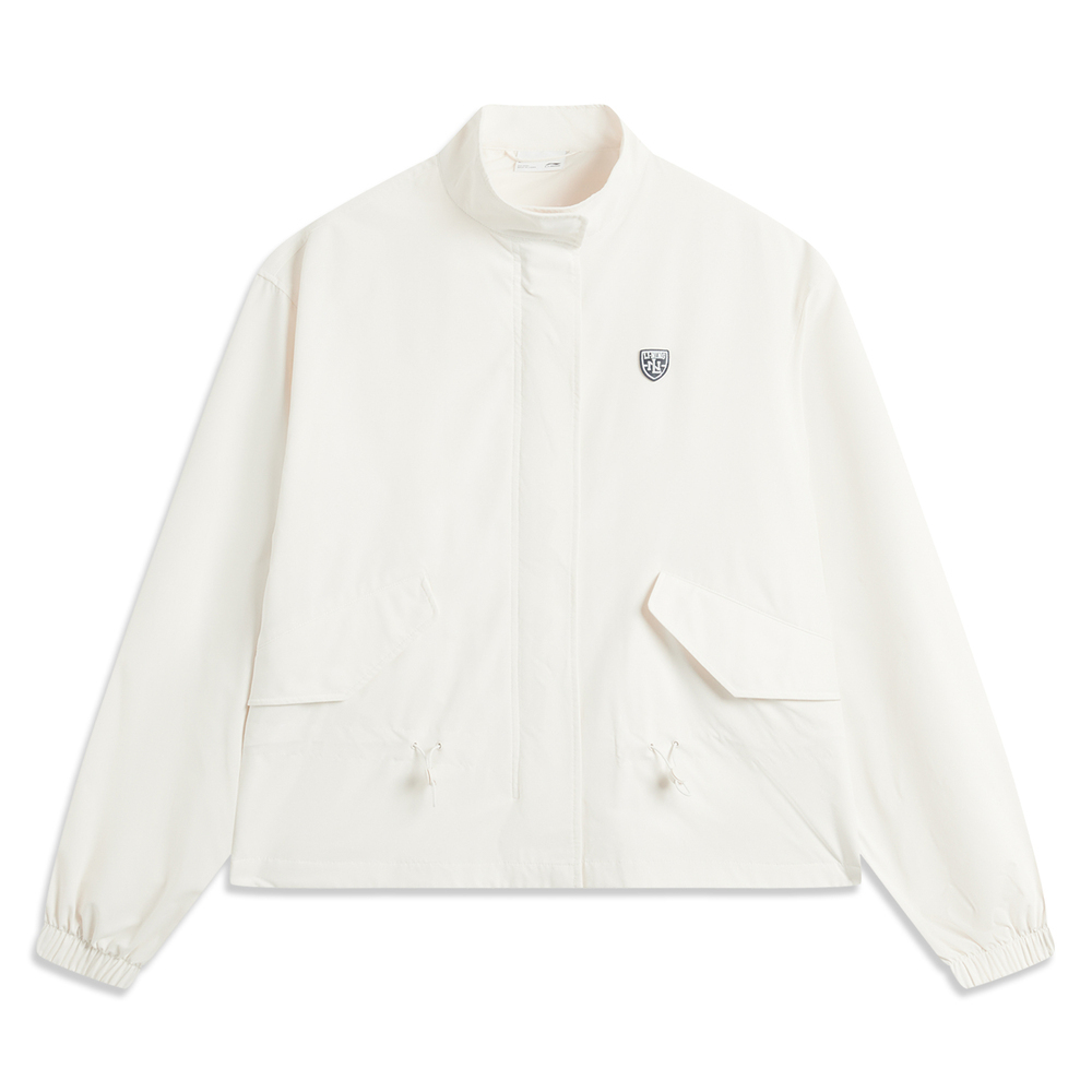 LI-NING李宁2025女子运动风衣梭织连帽外套AFDV150-7