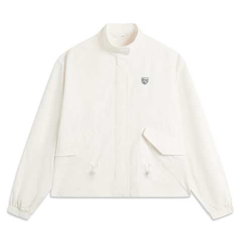 LI-NING李宁2025女子运动风衣梭织连帽外套AFDV150-7