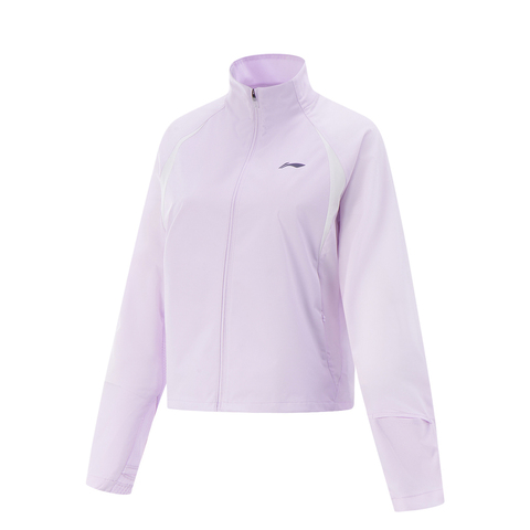 LI-NING李宁2025女子运动风衣梭织连帽外套AFDV042-4