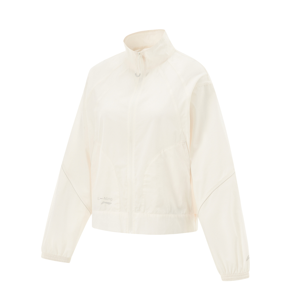 LI-NING李宁2025女子运动风衣梭织连帽外套AFDV270-1