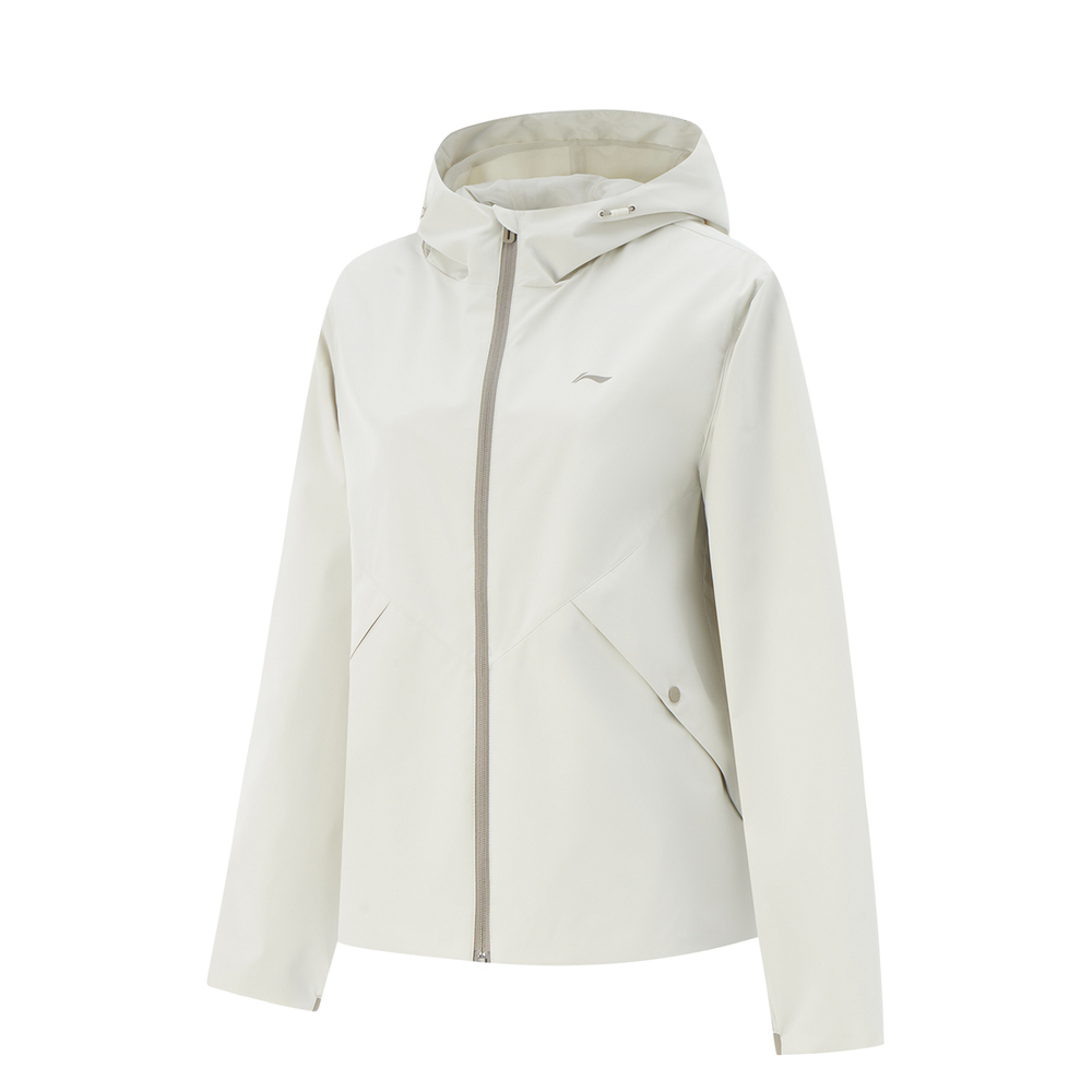 LI-NING李宁2025女子运动风衣梭织连帽外套AFDV062-5