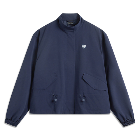 LI-NING李宁2025女子运动风衣梭织连帽外套AFDV150-6