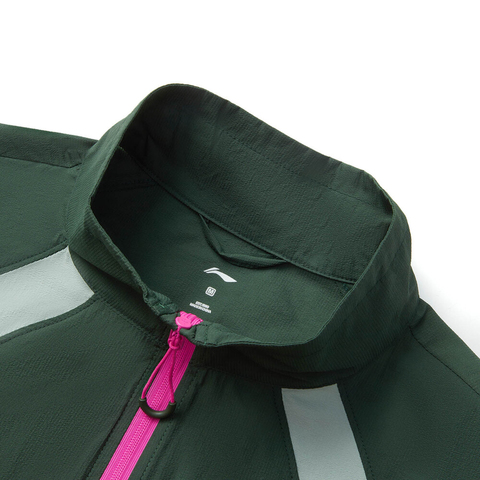 LI-NING李宁2025女子运动风衣梭织连帽外套AFDV270-4