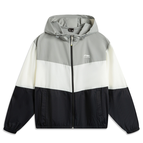 LI-NING李宁2025男子运动风衣梭织连帽外套AFDV609-2