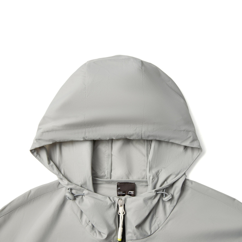 LI-NING李宁2025男子运动风衣梭织连帽外套AFDV609-2