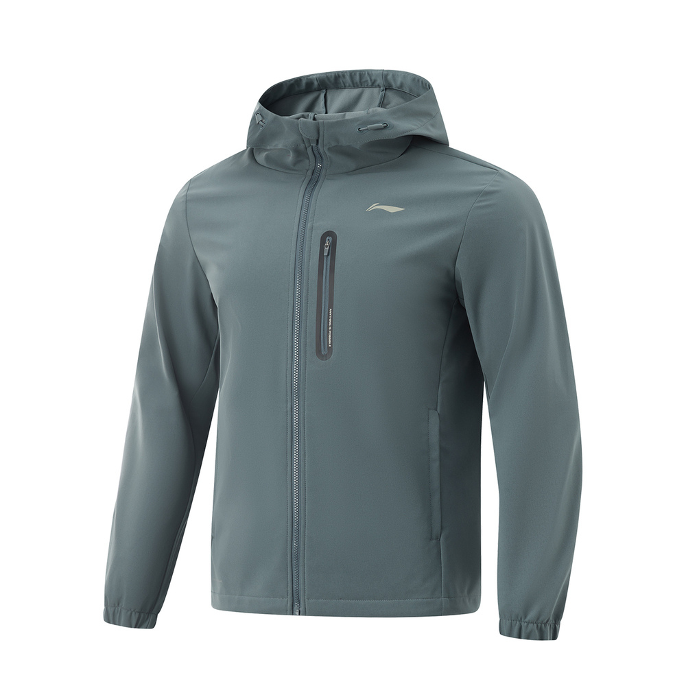 LI-NING李宁2025男子运动风衣梭织连帽外套AFDV071-3