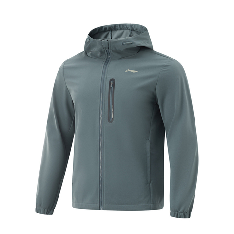 LI-NING李宁2025男子运动风衣梭织连帽外套AFDV071-3