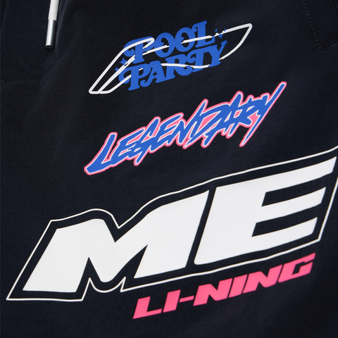 LI-NING李宁2025男子休闲短裤梭织短裤AKSV161-2