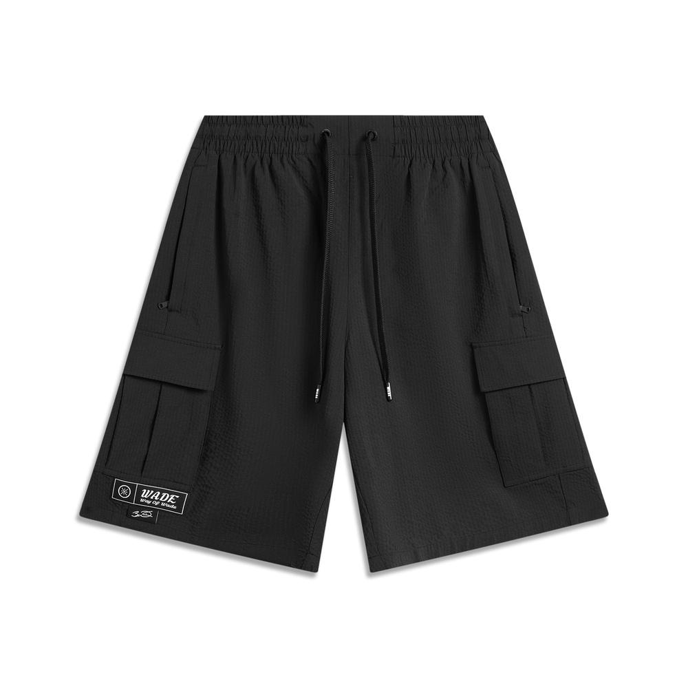 LI-NING李宁2025男子休闲短裤梭织短裤AKSV019-1