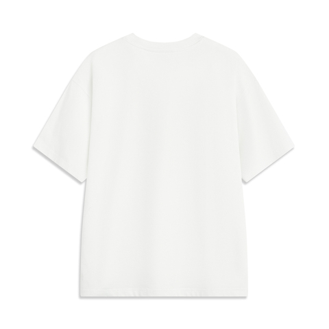 LI-NING李宁2025男子短袖文化衫针织无领短TAHSV021-2