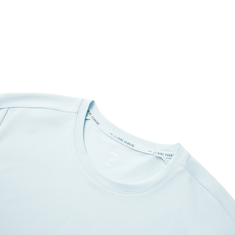 LI-NING李宁2025男子短袖T恤针织无领短TATSV083-7