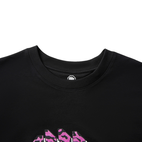 LI-NING李宁2025男子短袖文化衫针织无领短TAHSV021-4