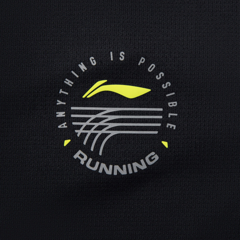 LI-NING李宁2025男子短袖T恤针织无领短TATSV083-1