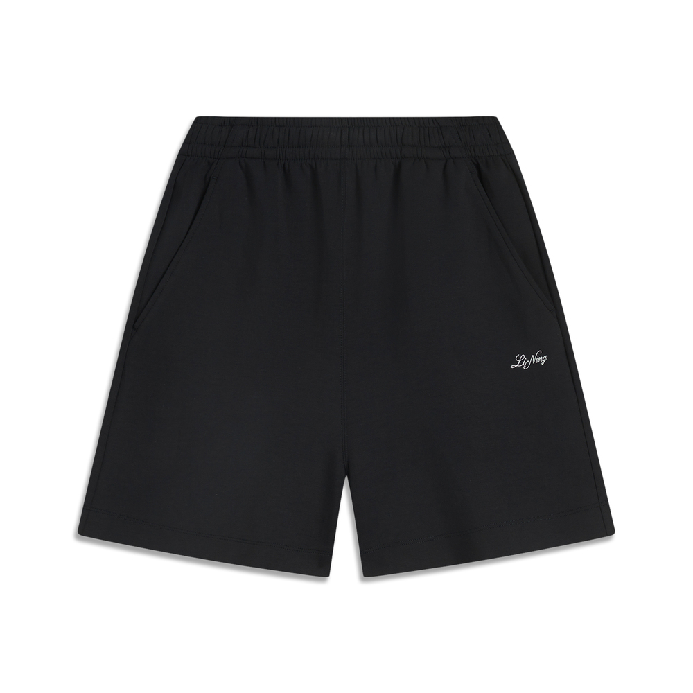 LI-NING李宁2025女子短卫裤针织短裤AKSV178-4