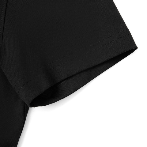 LI-NING李宁2025女子短袖文化衫针织无领短TAHSV184-3