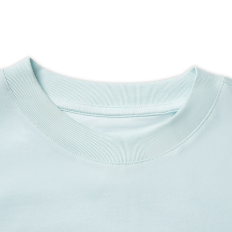 LI-NING李宁2025女子短袖文化衫针织无领短TAHSV186-5