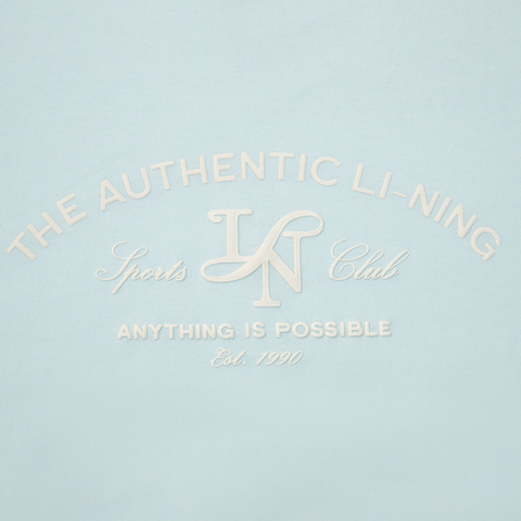 LI-NING李宁2025女子短袖文化衫针织无领短TAHSV186-5