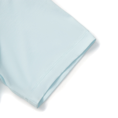 LI-NING李宁2025女子短袖文化衫针织无领短TAHSV186-5