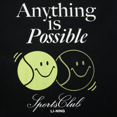 LI-NING李宁2025女子短袖文化衫针织无领短TAHSV192-3