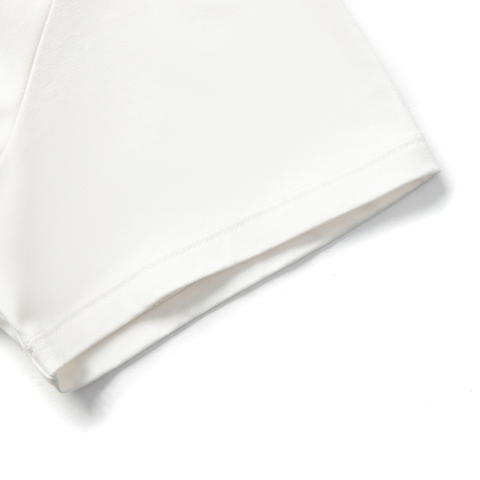 LI-NING李宁2025女子短袖文化衫针织无领短TAHSV410-1