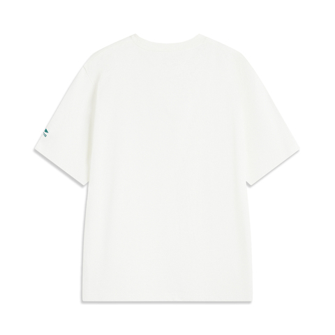 LI-NING李宁2025男子短袖文化衫针织无领短TAHSV151-1