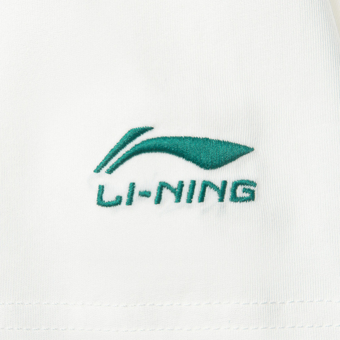 LI-NING李宁2025男子短袖文化衫针织无领短TAHSV151-1