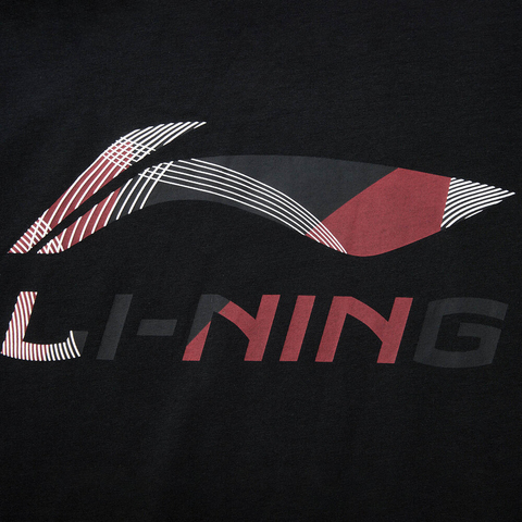LI-NING李宁2025男子短袖文化衫针织无领短TAHSV161-2