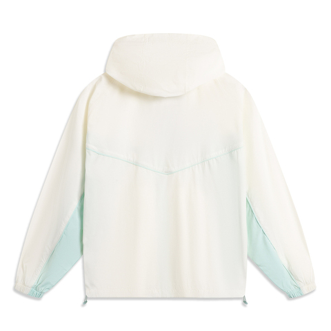 LI-NING李宁2025女子运动风衣梭织连帽外套AFDV994-3