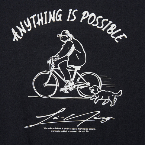 LI-NING李宁2025男子短袖文化衫针织无领短TAHSV201-3