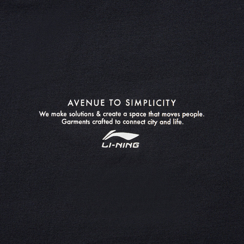 LI-NING李宁2025男子短袖文化衫针织无领短TAHSV201-3