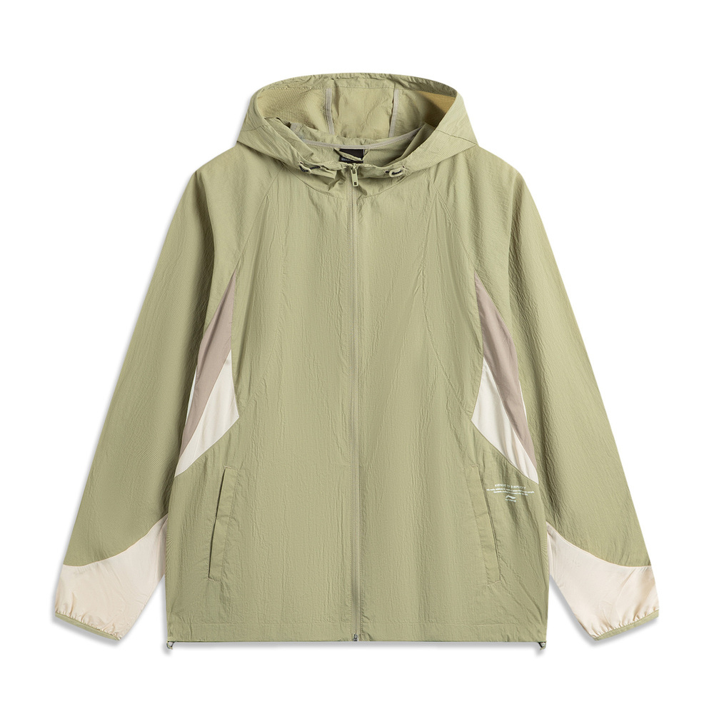 LI-NING李宁2025男子运动风衣梭织连帽外套AFDV827-4