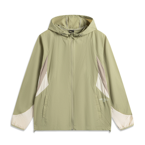 LI-NING李宁2025男子运动风衣梭织连帽外套AFDV827-4