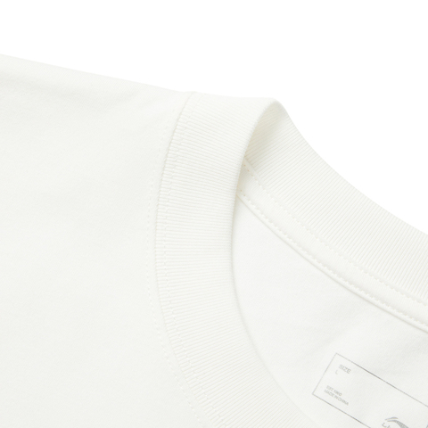 LI-NING李宁2025男子短袖文化衫针织无领短TAHSV161-1