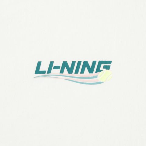 LI-NING李宁2025男子短袖文化衫针织无领短TAHSV229-1