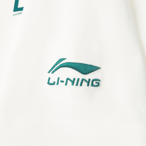 LI-NING李宁2025男子短袖文化衫针织无领短TAHSV229-1