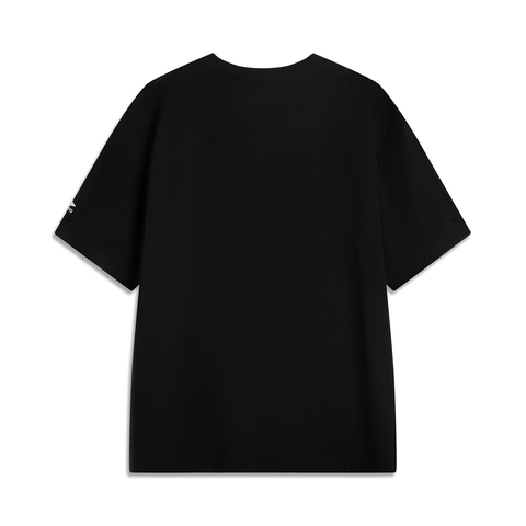 LI-NING李宁2025男子短袖文化衫针织无领短TAHSV229-4