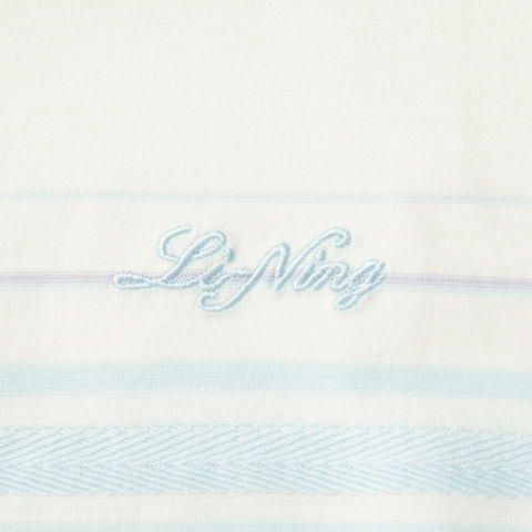 LI-NING李宁2025女子短袖文化衫针织无领短TAHSV650-1