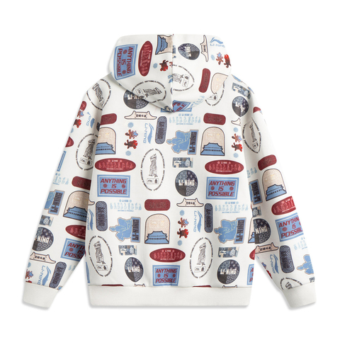 LI-NING李宁2025男子套头连帽卫衣针织连帽卫衣AWDV839-6