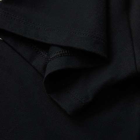 LI-NING李宁2025女子短袖文化衫针织无领短TAHSV410-4