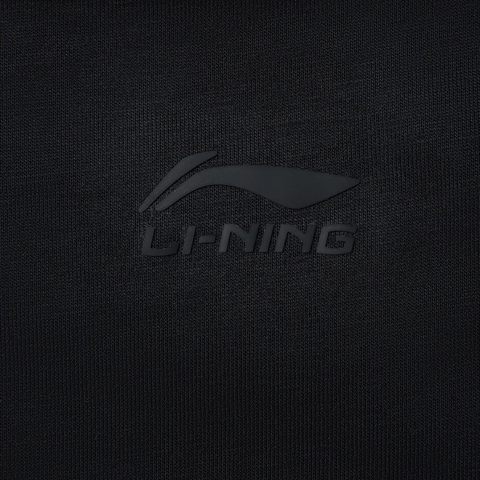 LI-NING李宁2025女子短袖文化衫针织无领短TAHSV410-4