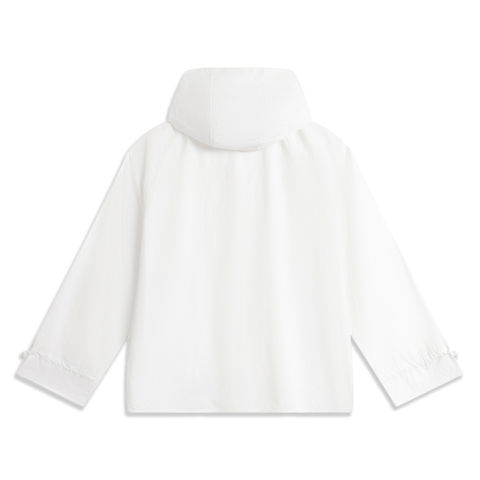 LI-NING李宁2025女子运动风衣梭织连帽外套AFDV354-1