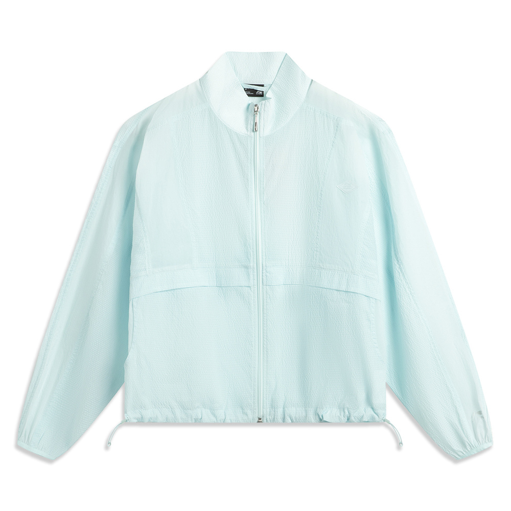 LI-NING李宁2025女子运动风衣梭织连帽外套AFDV992-2