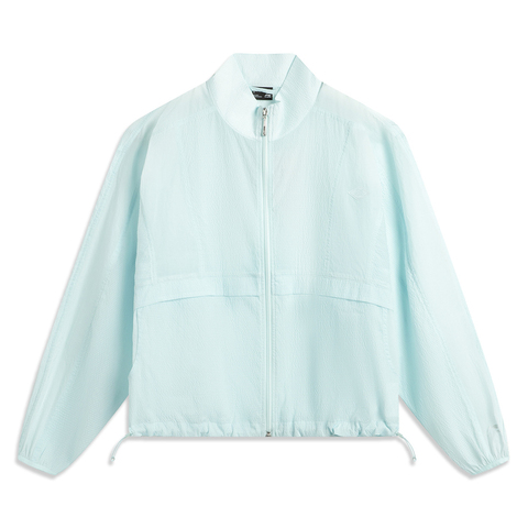 LI-NING李宁2025女子运动风衣梭织连帽外套AFDV992-2