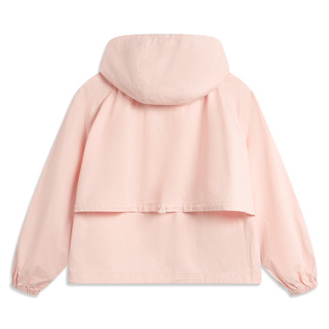 LI-NING李宁2025女子运动风衣梭织连帽外套AFDV808-5